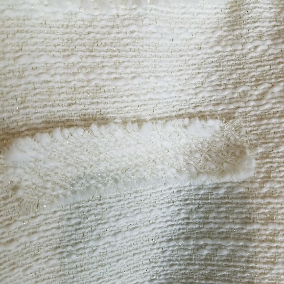 🧚♀️Jennifer Lopez Winter White Gold Stud Skirt - Picture 3 of 8